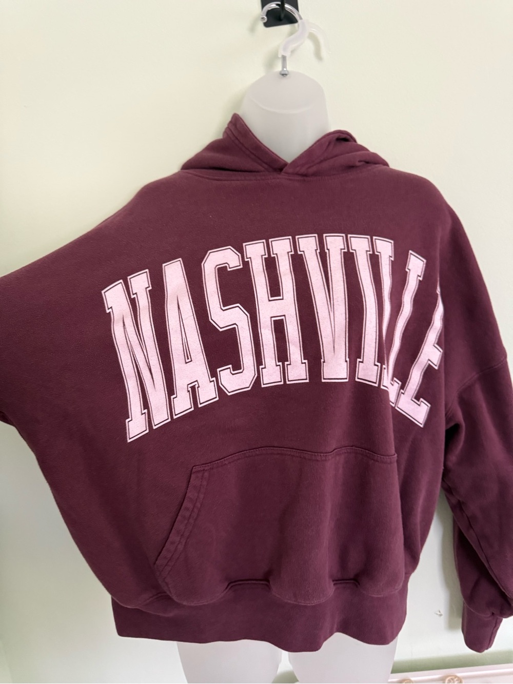 Nashville Graphic Hoodie Sweatshirt Pullover oversized Altar’D State size s/m - Picture 2 of 3